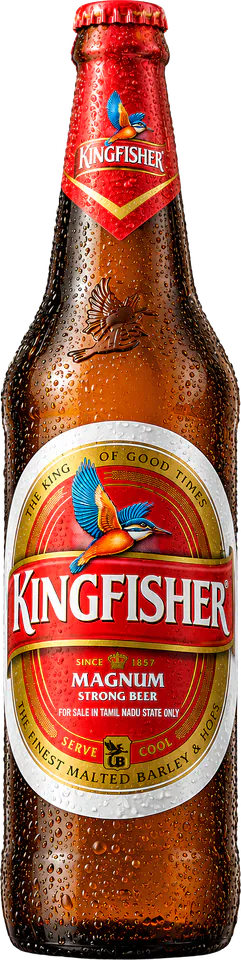 Kingfisher Magnum 25.2M · the only beer